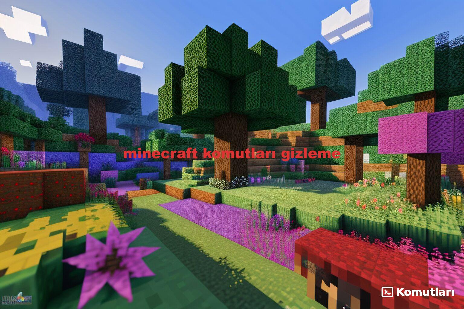 minecraft komutları gizleme