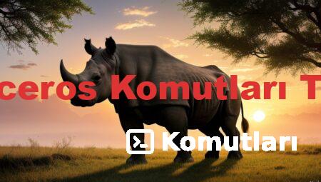 Rhinoceros Komutları Türkçe