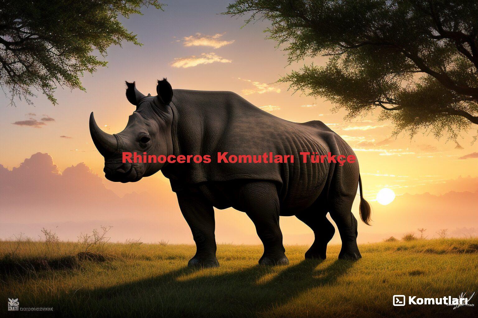 Rhinoceros Komutları Türkçe