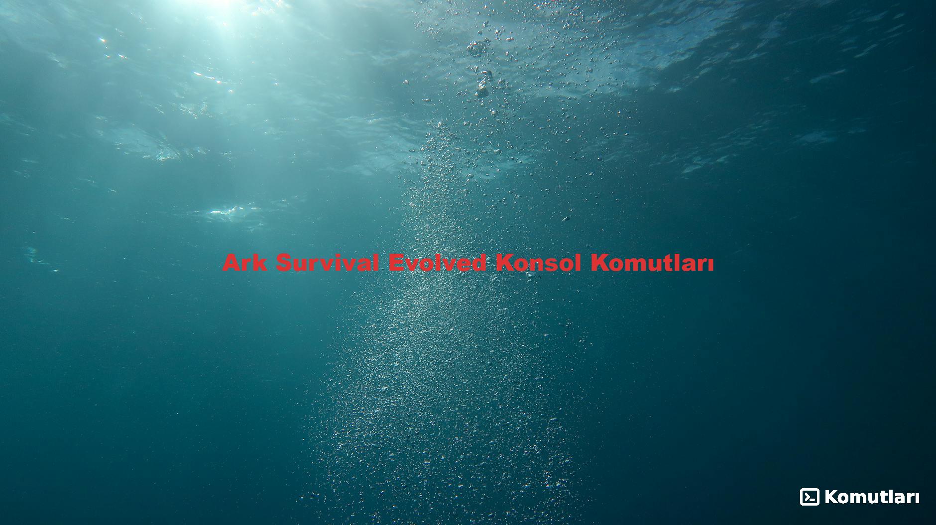 Ark Survival Evolved Konsol Komutları
