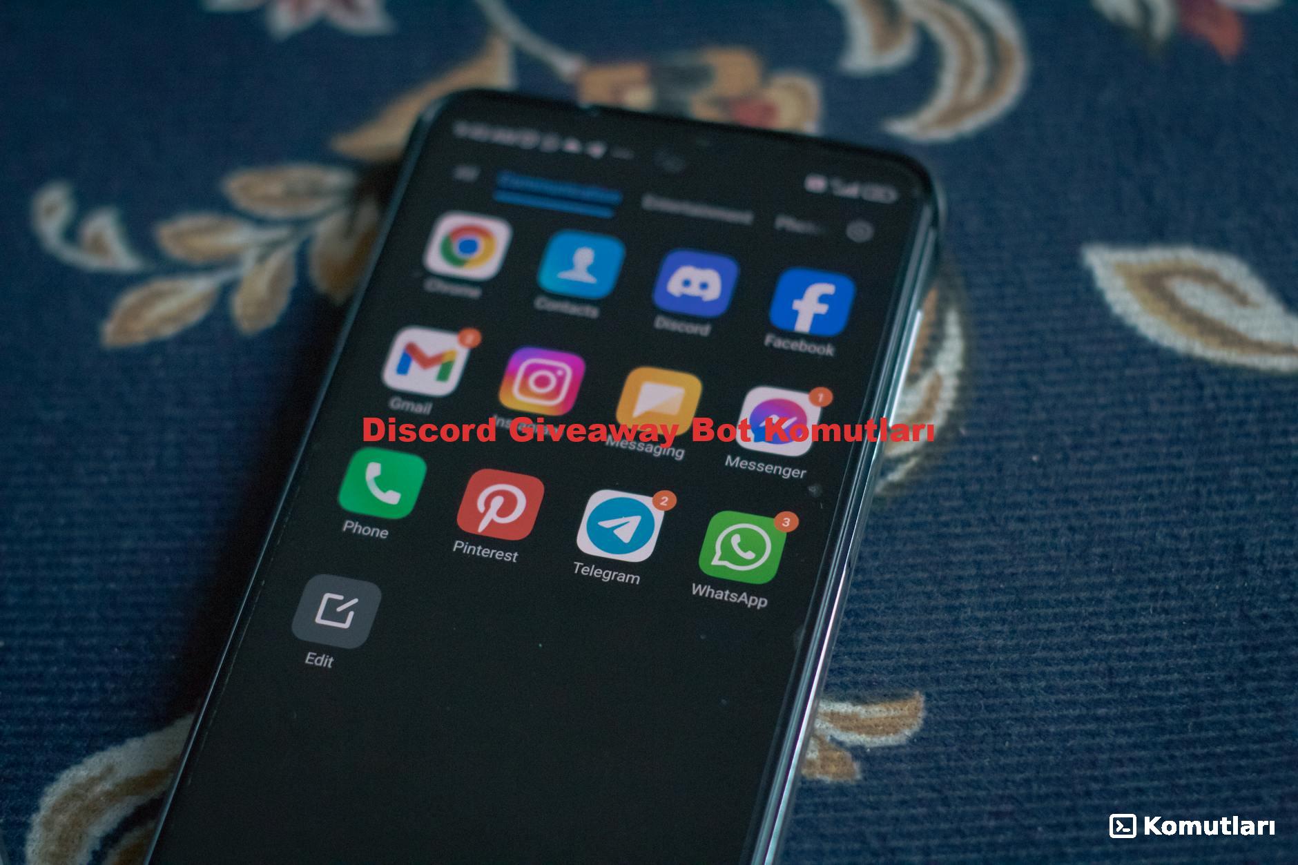 Discord Giveaway Bot Komutları