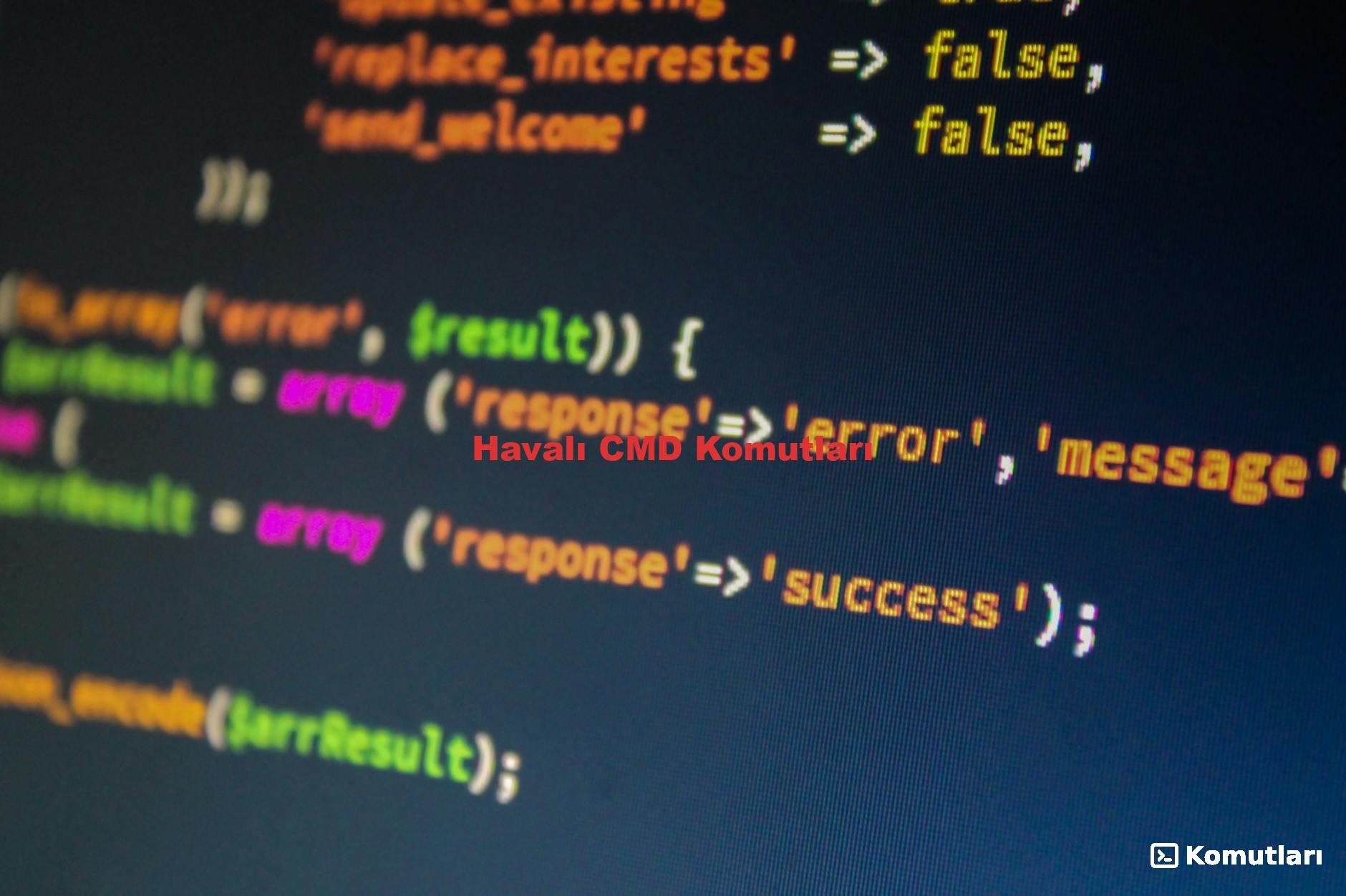 Havalı CMD Komutları
