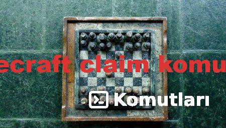 minecraft claim komutları
