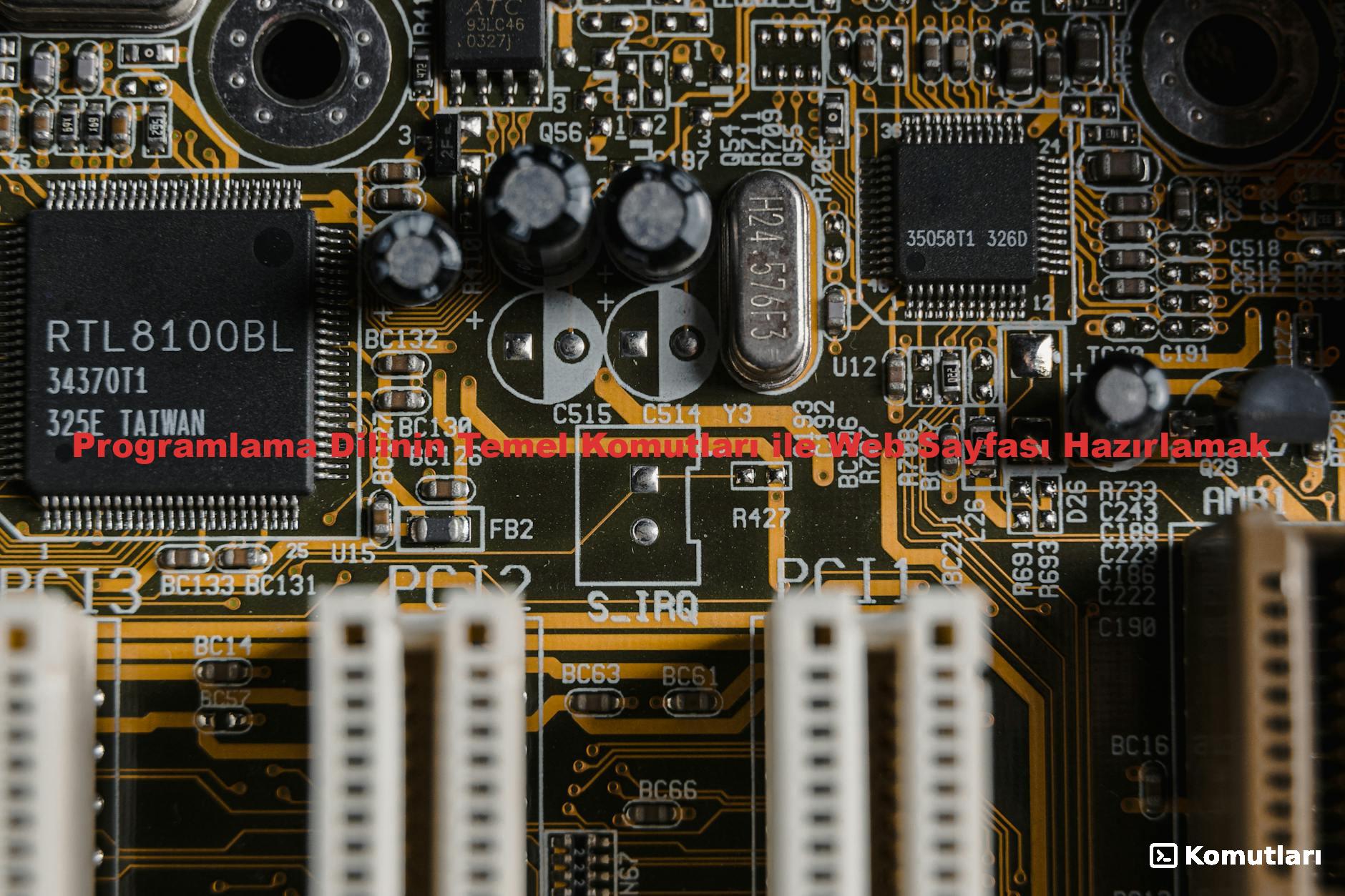 Programlama Dilinin Temel Komutları ile Web Sayfası Hazırlamak
