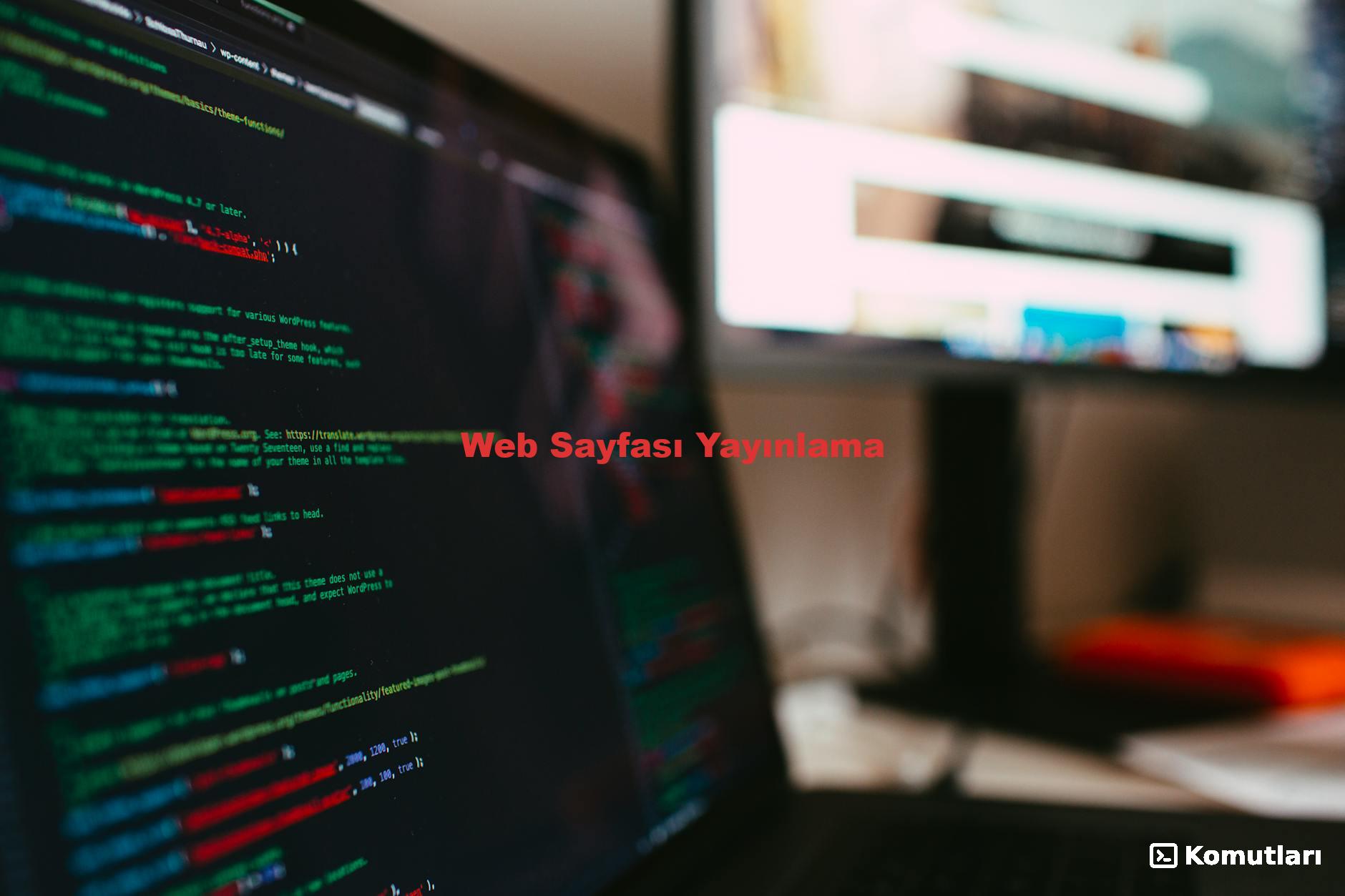 Web Sayfası Yayınlama