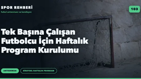 Tek Başına Çalışan Futbolcu İçin Haftalık Program Kurulumu